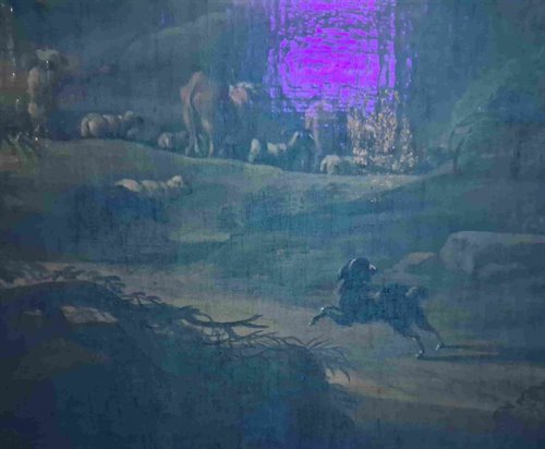 "Paysage avec berger et troupeaux"